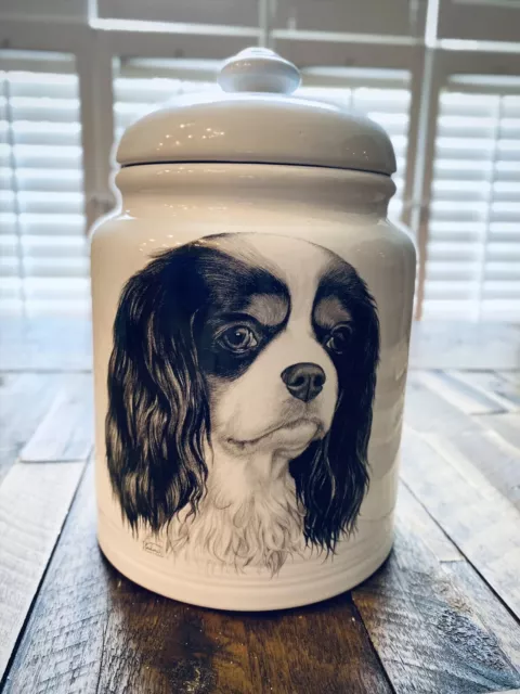 Cocker Spaniel Dog Treat Cookie Jar Porcelain By Rosalinde Vladimir