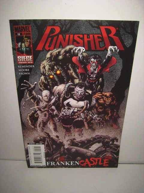 Punisher #12 (2009) 2nd App Franken-Castle! Marvel Vol. 8 Remender Moore