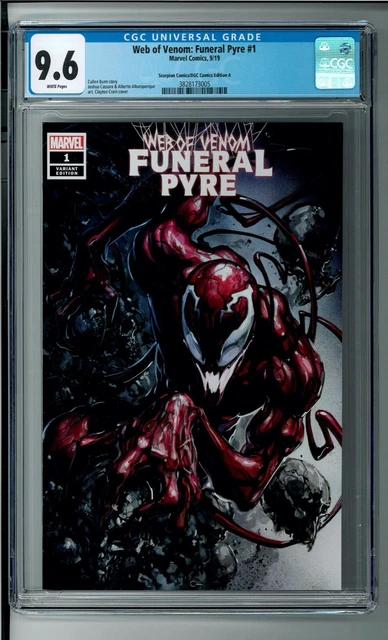 Web of Venom: Funeral Pyre #1 Crain Variant Edition A 2019 CGC 9.6 COA 626/1000