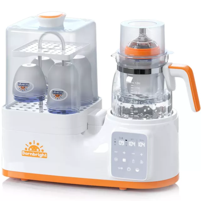 Bornbright Baby Bottle Sterilizer, Dryer, & Baby Bottle Warmer
