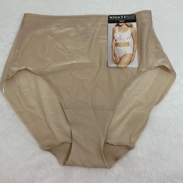 MIRACLSUIT BODY GLOW Warm Beige Nude Control Waistline Brief Panty
