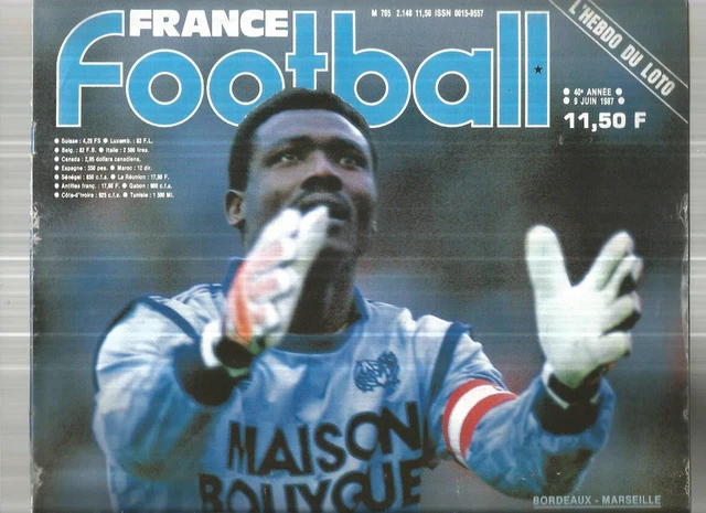 France Football Du 21 Avril 1986 – Bossis, Bordeaux, Sochaux, Everton… – Bon état
