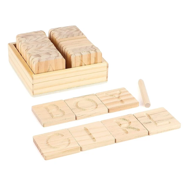 Wooden Alphabet Tracing Cards Preschool Learning Letter Tracing Alphabet Cards