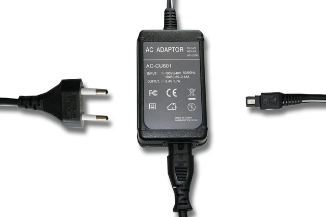 Chargeur pour Sony Cybershot DSC-HX1, DSC-HX100V, DSC-HX200V 2m