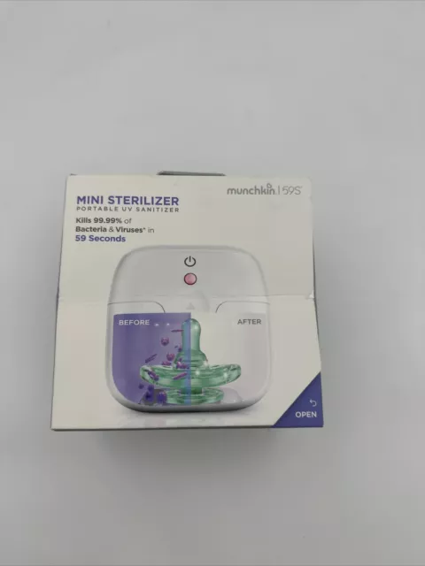 Munchkin Portable UV Sanitizer Mini Sterilizer - Color: White (New Sealed)