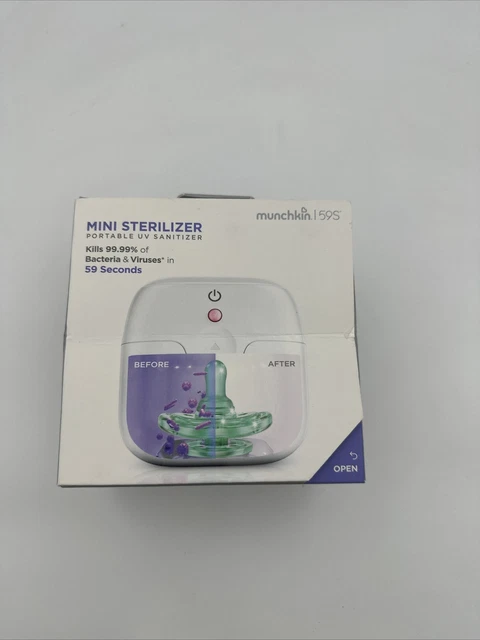 Munchkin Portable UV Sanitizer Mini Sterilizer - Color: White (New Sealed)