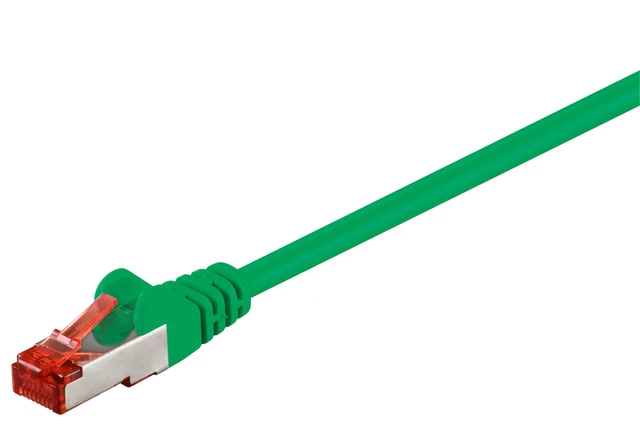 5 cavi di rete CAT 6 S/FTP; CAT 6-0025 LC S/FTP PIMF VERDE 0,25 m