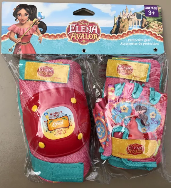 2 Lot BELL DISNEY PRINCESS ELENA of AVALOR & DORY Childs Glove Knee & Elbow Pads 3