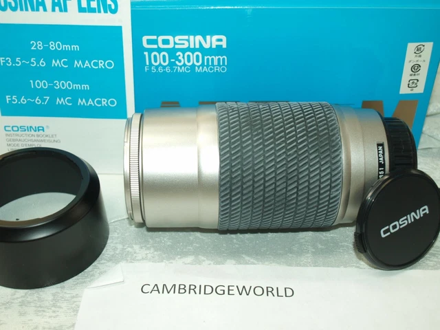 Tokina AF 100-300mm F5.6-6.7 Zoom Macro Lens for Minolta Sony A Mount