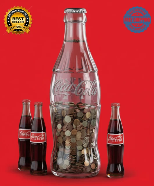 Miroir publicitaire Coca-Cola vintage des années 80, cadre en bois Miroir publicitaire Coca-Cola vintage des années 80, cadre en bois