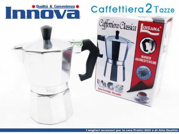 Cafetière Moka Café Expresso Napoletano Mesure 2 Tasses Hmj