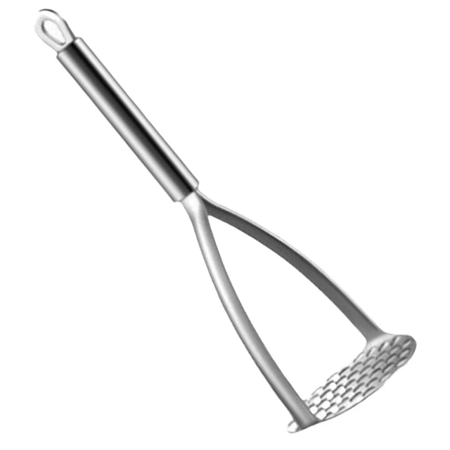 Calzapatate in metallo, pestello patate in acciaio inox, maniglia,