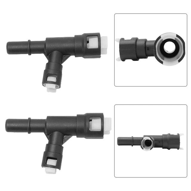 Tuyau Connecteur 2pcs 15055342 Noir Voiture Radiateur Tuyau Connecteur