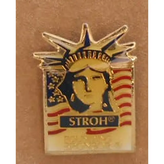 Stroh's Run for Liberty Founding Sponsor Lapel Pin 1986 Vintage