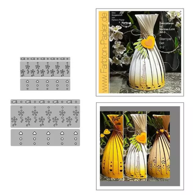Lantern&Vase Metal Cutting Dies Scrapbook Album Paper Card Crafts Decoration
