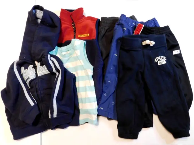 Toddler Boys 18 Months Mixed Lot Of 8 Pcs Clothes NIKE, Osh Kosh, Carters Jacket
