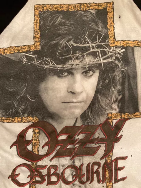 RARE VINTAGE OZZY OSBOURNE T-Shirt - 1988 "No Rest for Wicked" Tour - Size Large