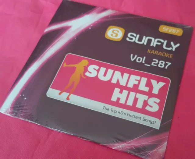 Karaoke CD+G disc, Sunfly Hits Vol 287, see Descript 15 trks/arts, POST FREE UK