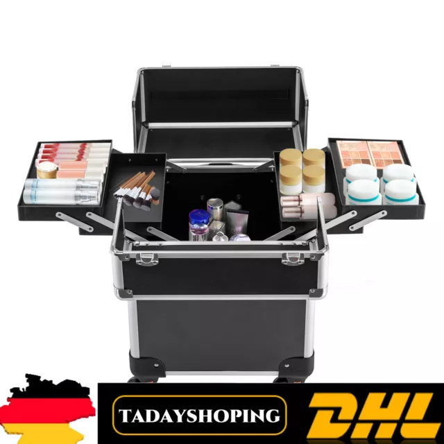 Pro Make-up Artist Rolling Make-up Zug Trolley Organizer  Aufbewahrungskoffer