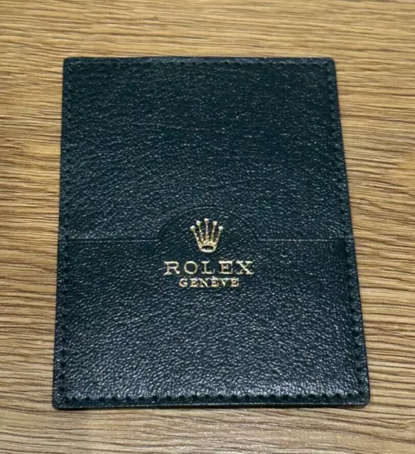 Genuine Original Rolex Green Holder Wallet Warranty Guarantee Card 0101.40.34