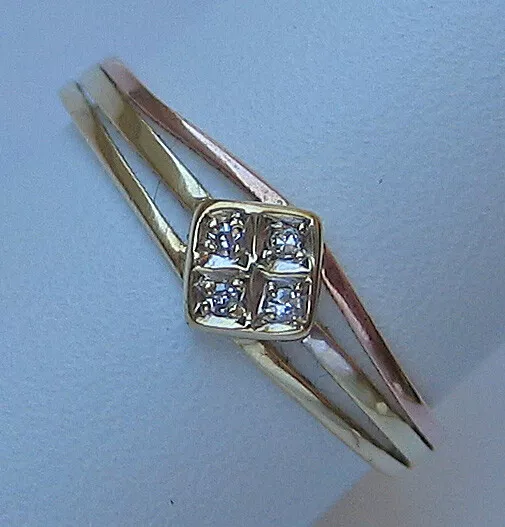 Nice ♦️ Diamant Brillant Ring aus 585 14kt Gold mit Brillanten Diamond ♦️ 6724