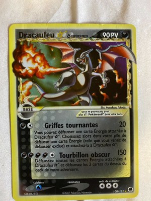 Carte Pokemon Dracaufeu star 100/101 Ex île des dragons