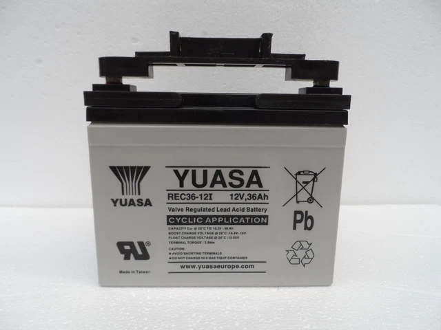 YUASA REC36-12, 12V 36Ah Batteria Sostituisce NPC30-12