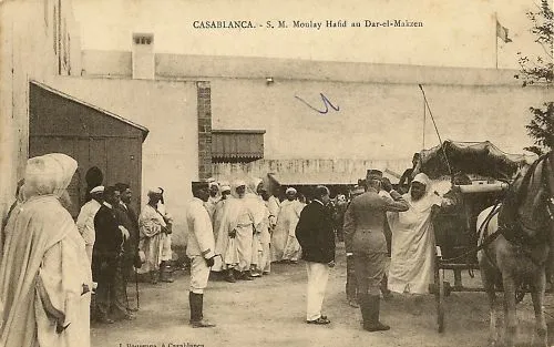 Cpa Maroc Casablanca Moulay Hafid Au Dar El Makzen