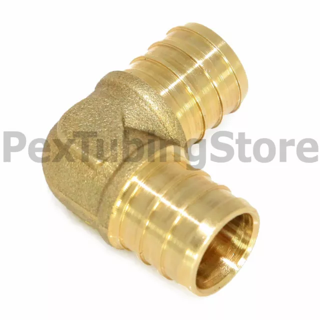 (25) 5/8" PEX Elbows - Brass Crimp Fittings