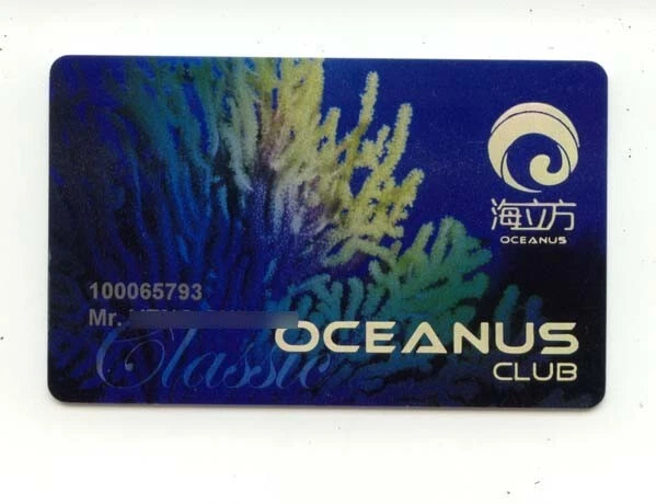 CHINA MACAU Oceanus Casino Hotel slot card