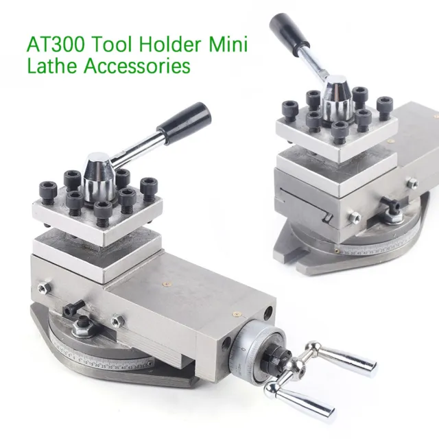AT300 Tool Holder Mini Lathe Accessory Metal Change Lathe Assembly Equipment USA