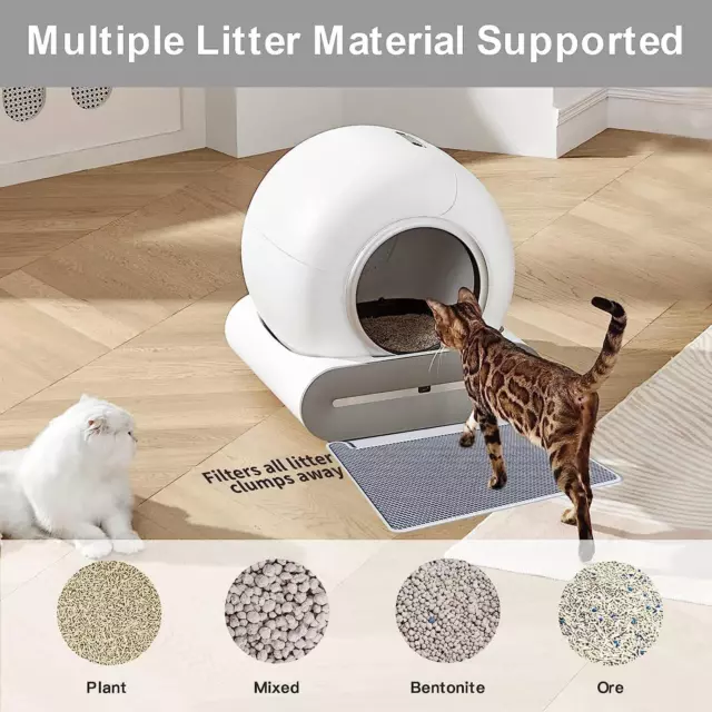 Large Automatic Smart Cat Litter Box Self-Cleaning Odor Removal WiFi APP Control 3