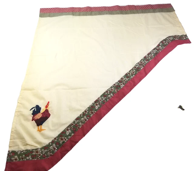 Fall Thanksgiving Kitchen Curtain Set – Pumpkin Swag Valance & Tiers, White Blue Sage Green, 56x36 + 27.5x24