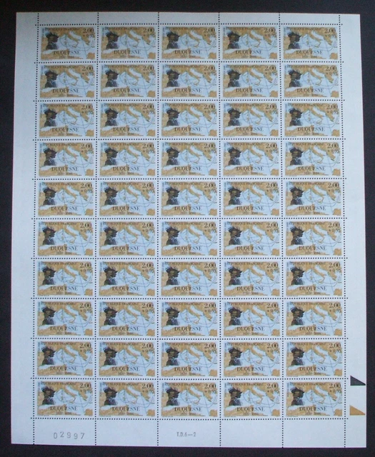 n°2517 N** en feuille complète: Duquesne (faciale 15,2€)