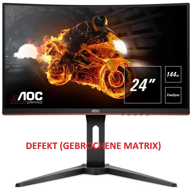 AOC Gaming C24G1 24zoll Full HD LED gebogen schwarz rot Computerbildschirm D