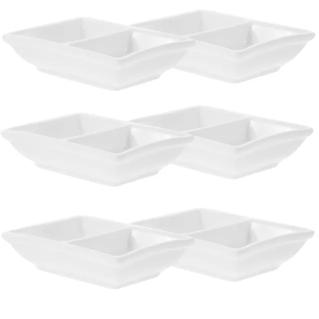 6pc Ceramic Dipping Bowls Set for Sushi BBQ 3.5Inch