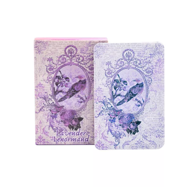 Lavender Lenormand Oracle Cards Fate Divination Tarot Card Board Game Gathering