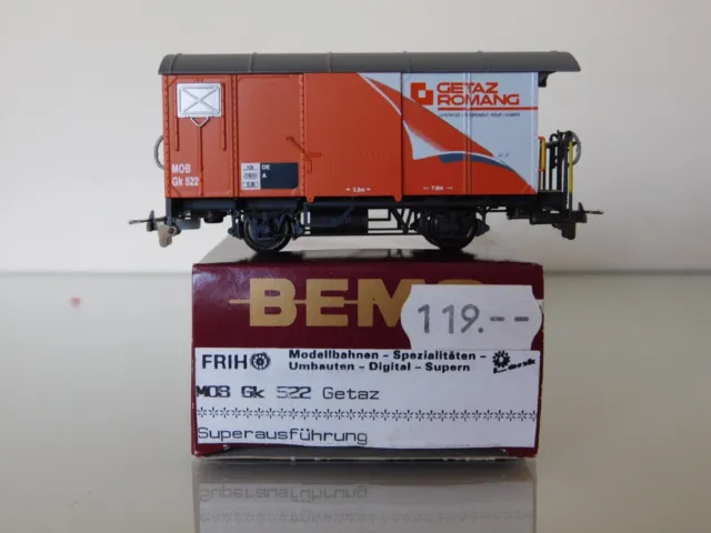 FRIHO Bemo HOm MOB Gk 522 Getaz II Super Detailed Swiss Narrow Gauge Wagon