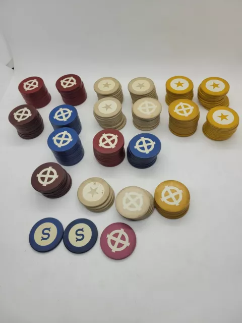 Poker Chips From  1920'S Clay Made (174) Antique