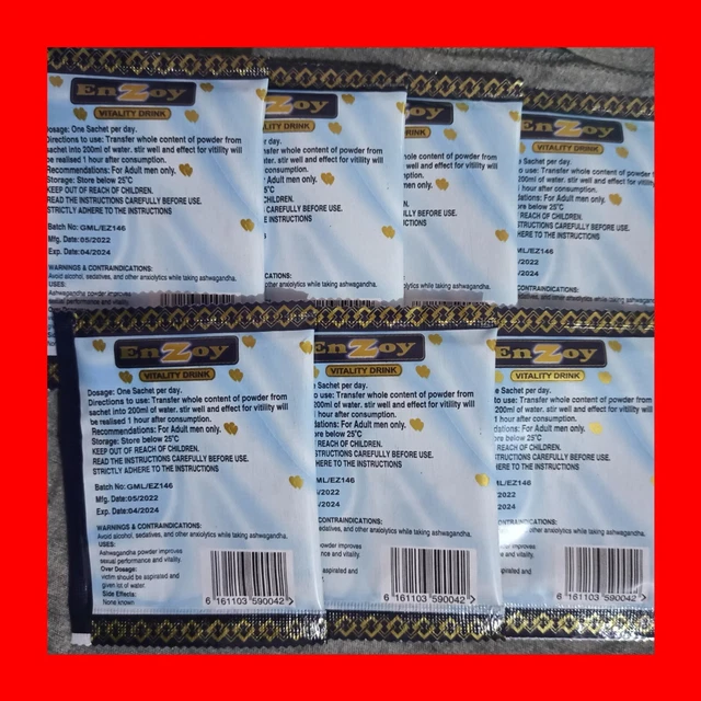 EnZoy Vitality, 7 sachets de 10 gr- Péremption 04/2024 (lettre suivie laposte)..