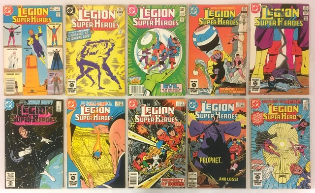 Legion of Super-Heroes 10 Comic lot/Run # 301 to 310 DC 1982 VF-/VF+