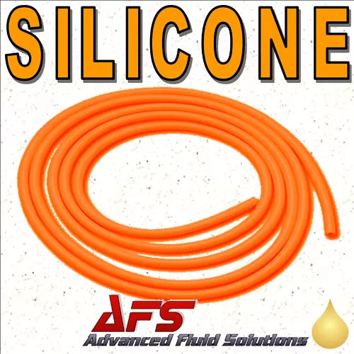 8mm I.D ORANGE Silicone Vacuum Tubing Silicon Vac Hose Air Pipe 5/16" Tube 1 Mtr