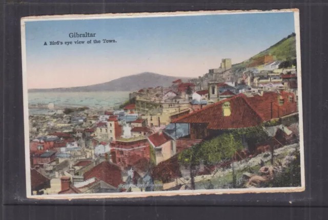 GIBRALTAR, BIRD'S EYE VIEW OF THE TOWN, c1910, unused.