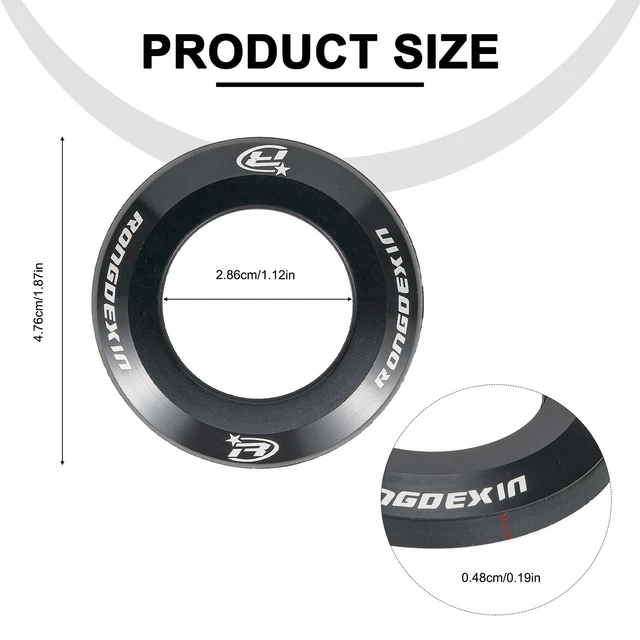 Cove Bicycle Headset Cap Flat Styler Aluminum Alloy Accessory Portable