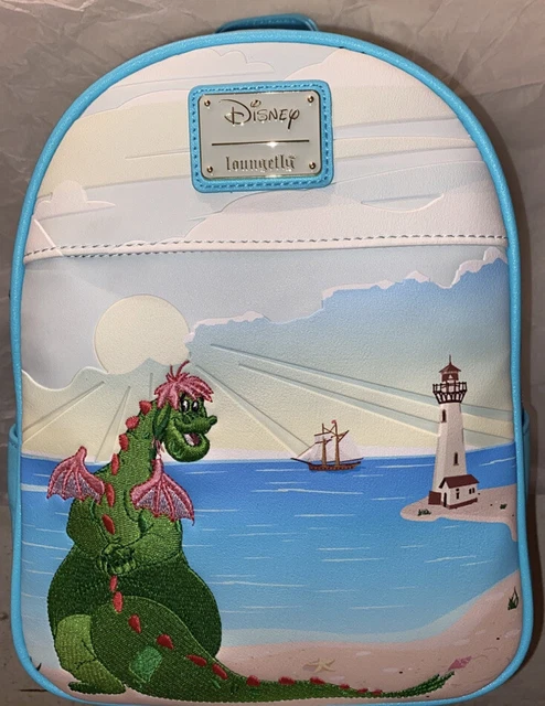 LOUNGEFLY DISNEY PETE’S Dragon On Beach Mini Backpack NWT Boxlunch
