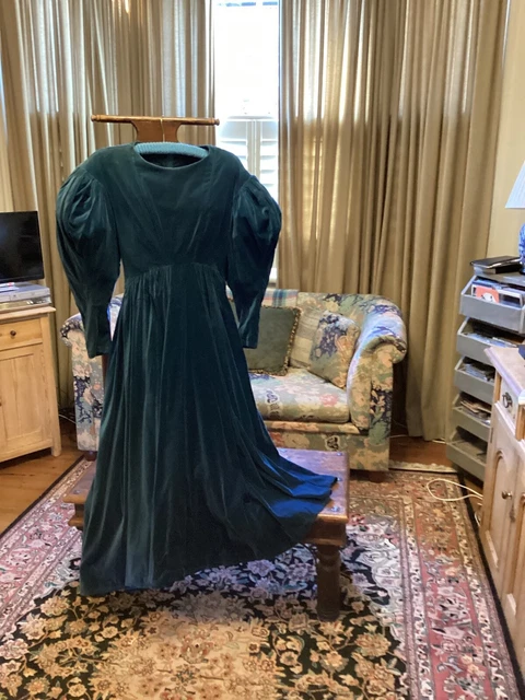 DRESS VINTAGE DROOPY and Brown size 12 Dark Teal Velvet 156.70 - PicClick UK DRESS VINTAGE DROOPY and Brown size 12 Dark Teal Velvet 156.70 - PicClick UK