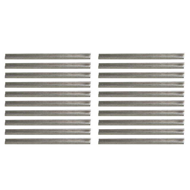 Lames Rabot Électrique 82mm - Lot De 10 En Acier Manganèse - Compatible Makita, Bosch, Black & Decker