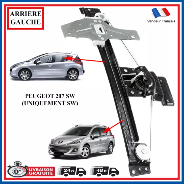 Lève Vitre Arrière Gauche Compatible pour Peugeot 207 SW 9223C5 9223G1