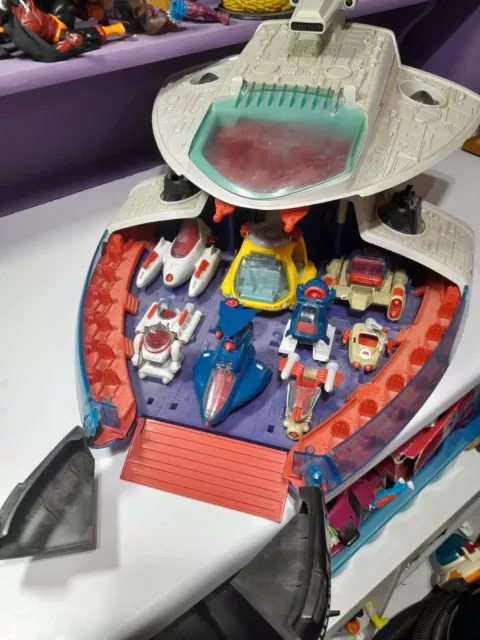 Manta Force Command Ship With Vehicles - 1988 Bluebird Spaceship Toy 2 2