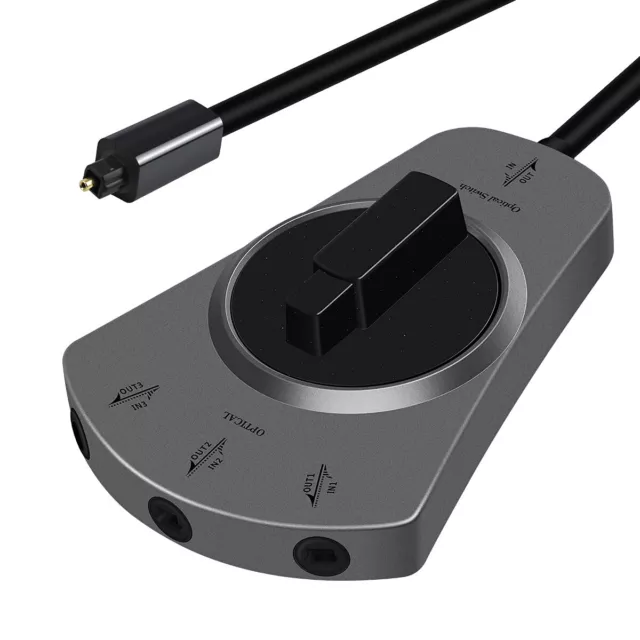 Câble Séparateur Optique Port Audio Optique Commutateur Adaptateur Fibre Toslink